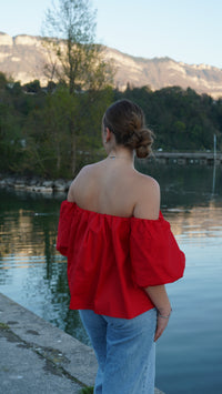 BLOUSE LILY - ROUGE