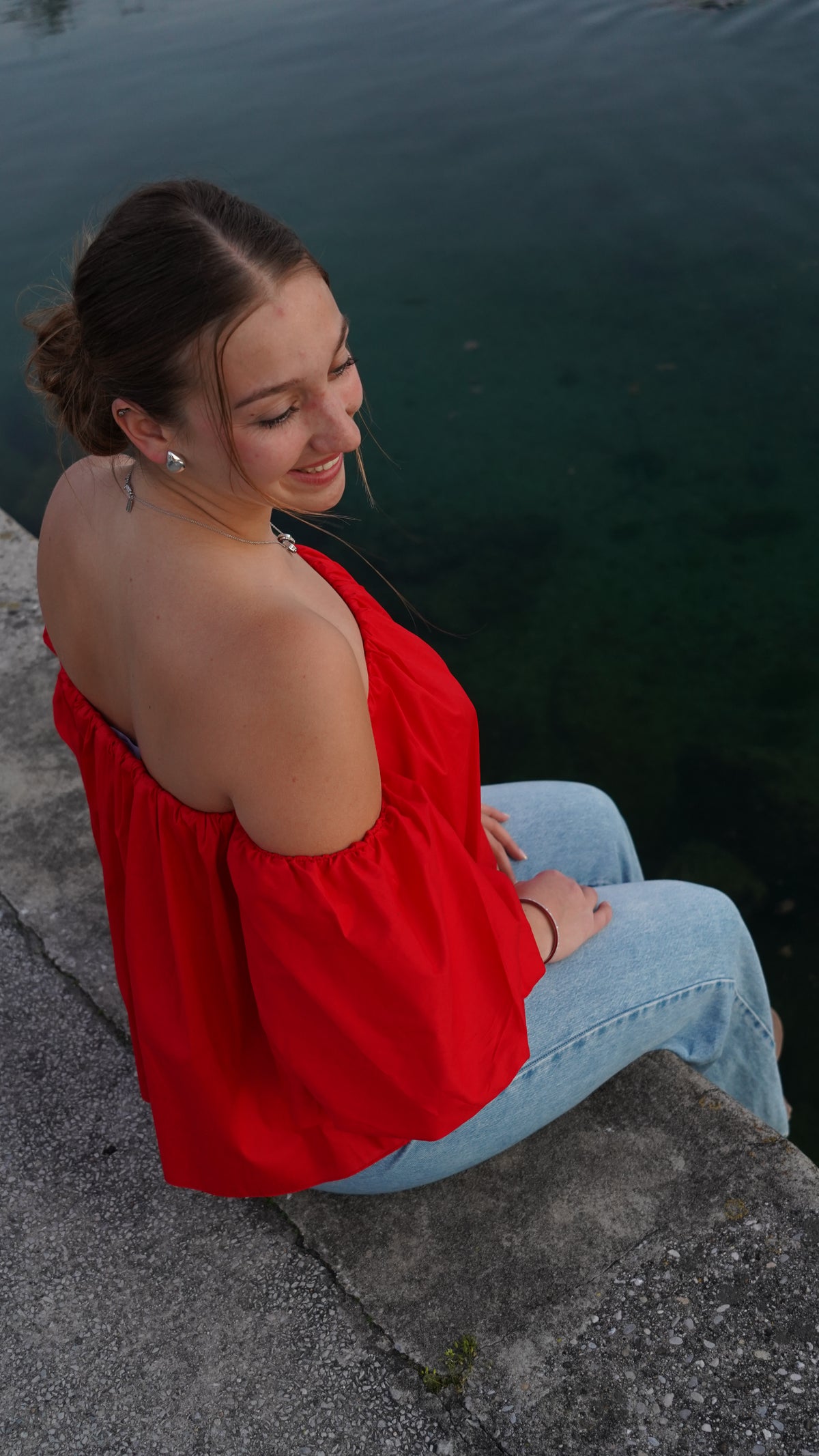 BLOUSE LILY - ROUGE