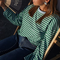 T-SHIRT MARINE - VERT & BLEU