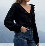 BLOUSE CANDICE - NOIR