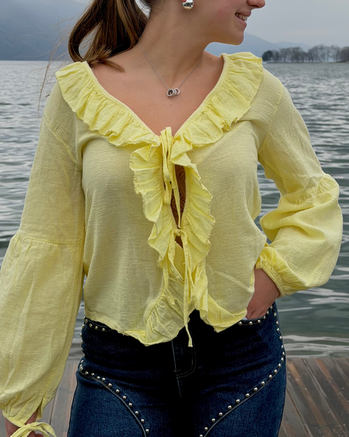 BLOUSE CANDICE - JAUNE