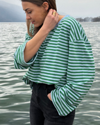 T-SHIRT MARINE - VERT & BLEU