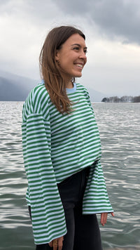 T-SHIRT MARINE - VERT & BLEU